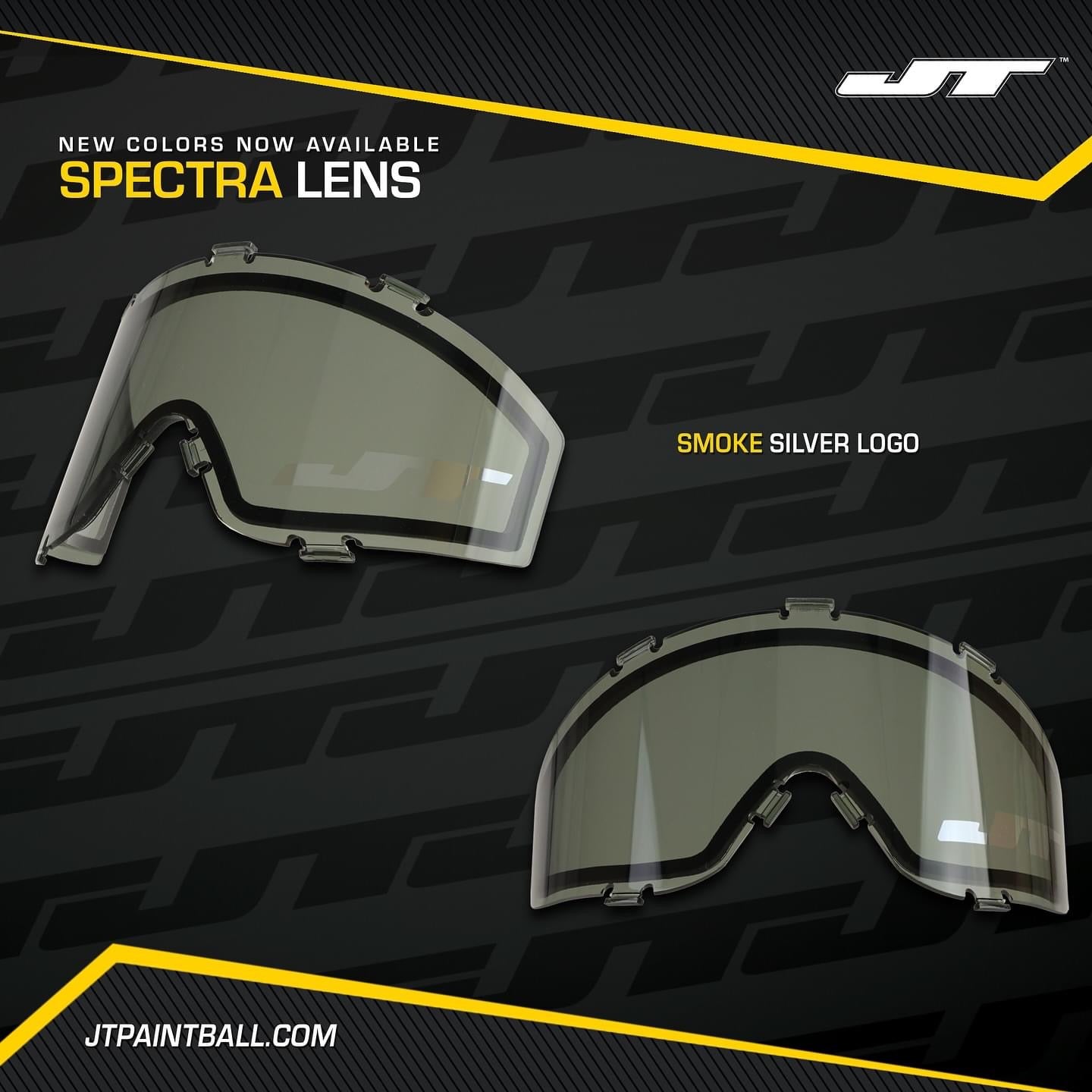 JT Spectra Lens - Smoke With Silver JT Logo