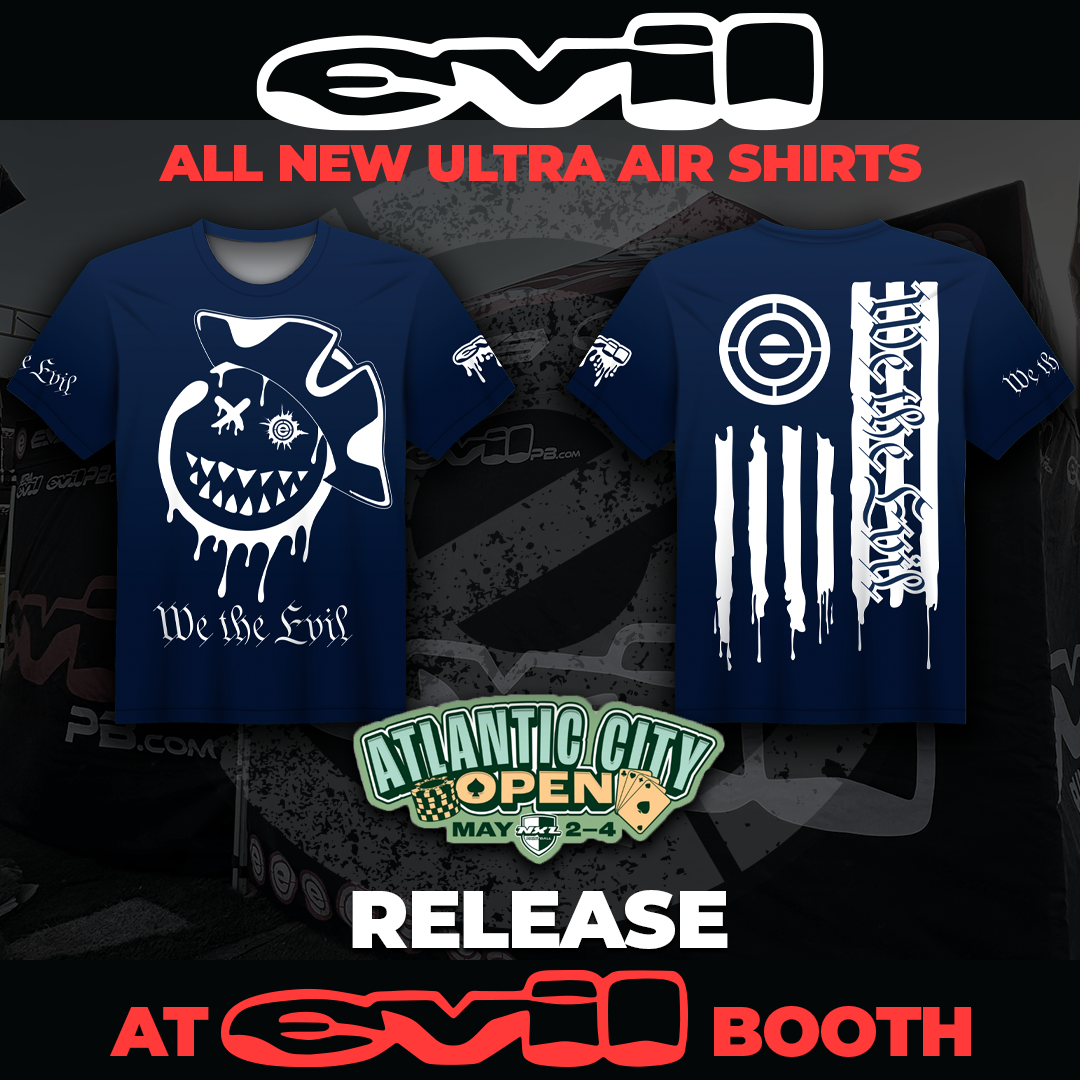 2025 EVIL ULTRA Air Shirt: Grin We The EVIL Blue PREORDER