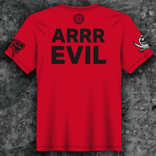 2025 EVIL ULTRA Air Shirt: Captain Evil Grin Red ARRR PREORDER