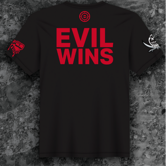 2025 EVIL ULTRA Air Shirt: Captain Evil Grin Black “Evil Wins”