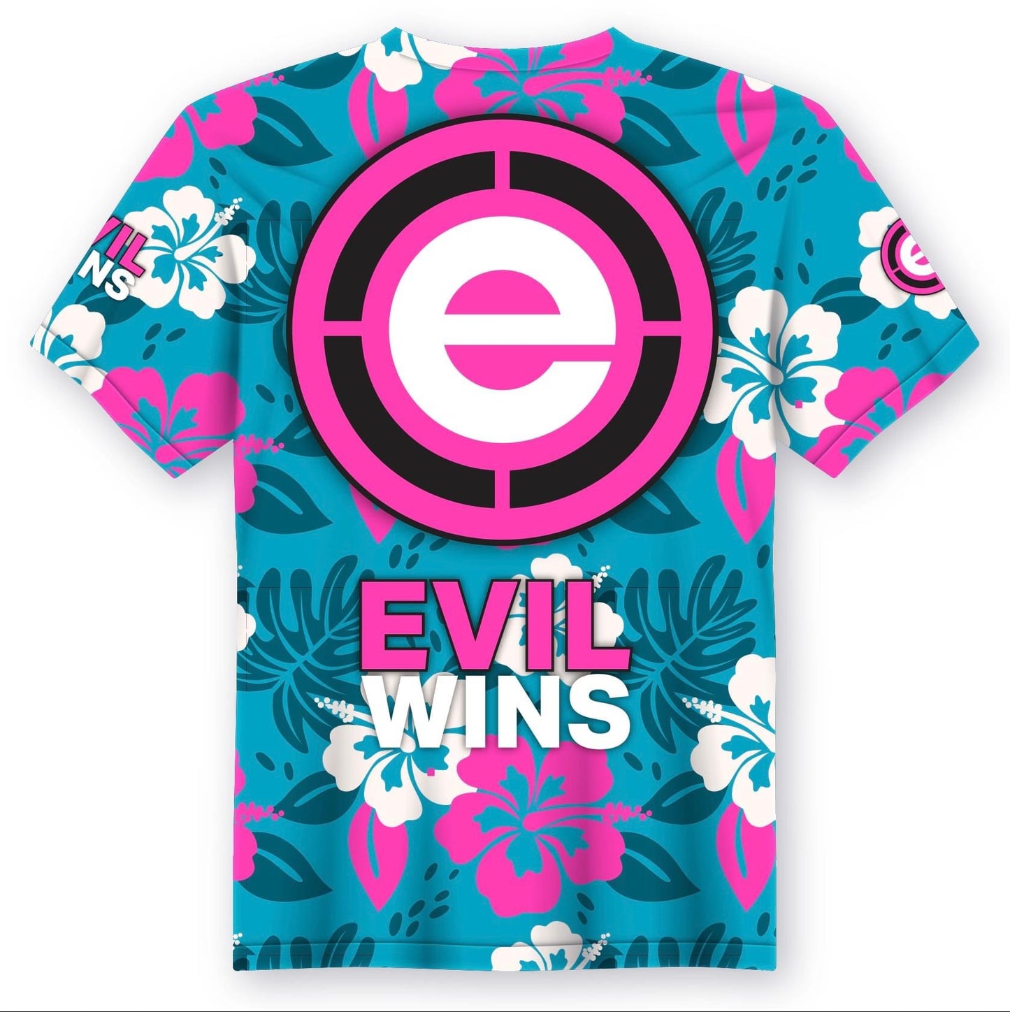 ULTRA Air Shirt: EVIL Hibiscus - Blue