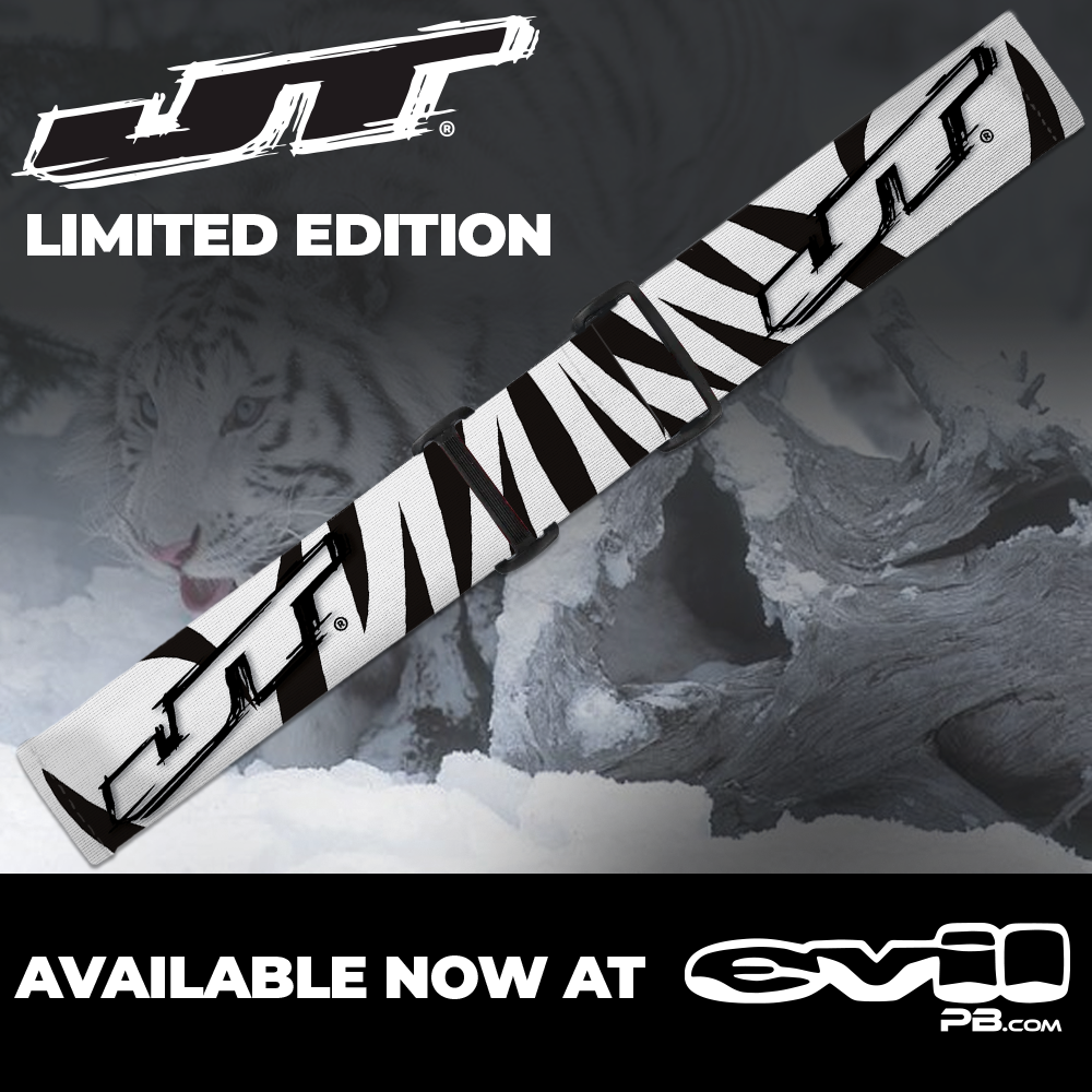 JT Paintball Goggle Strap - SNOW TIGER White logo(LIMITED EDITION)