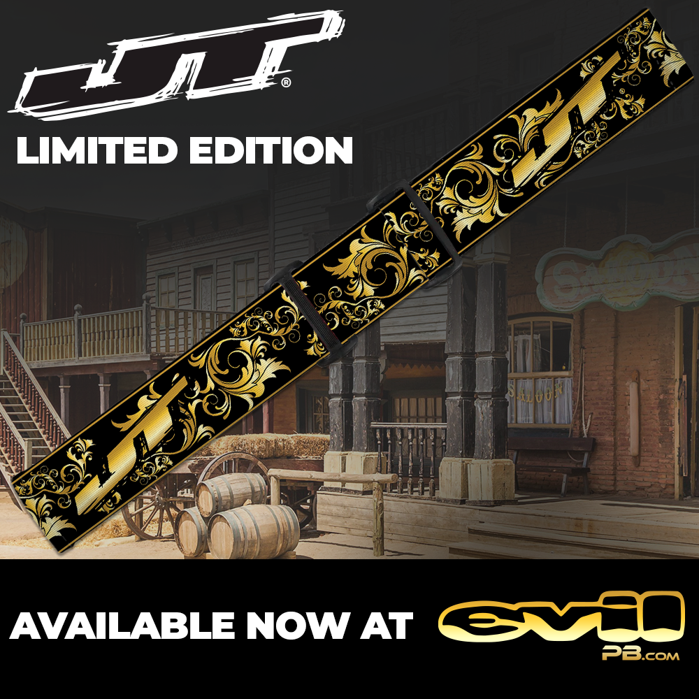 JT Paintball Goggle Strap - Gold Engraved (LIMITED EDITION)