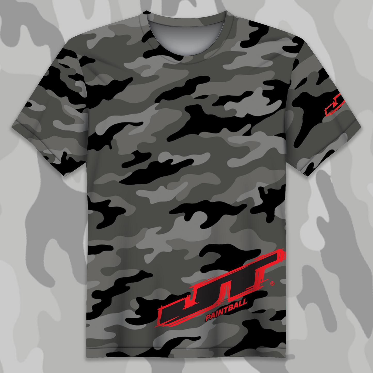 2024 EVIL ULTRA Air Shirt JT Red logo Gray Camo