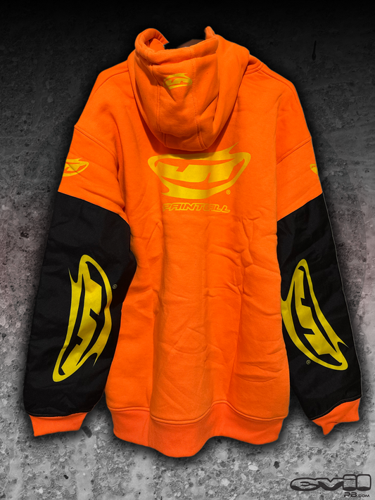 JT Grind Playing Hoodie - Neon Orange w/ Neon Yellow Logo