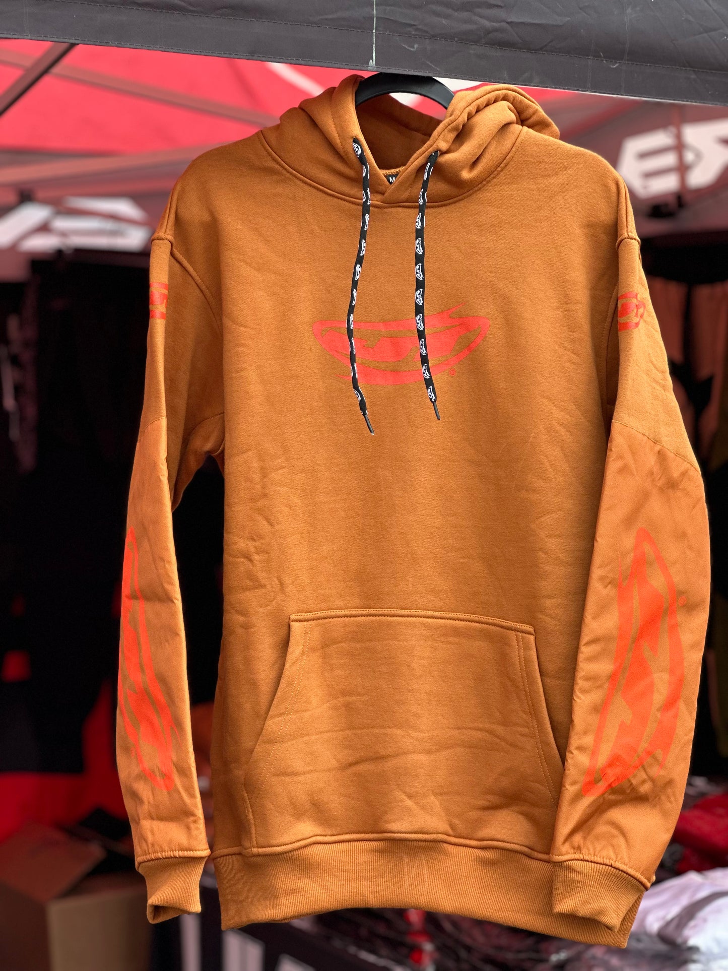JT Grind Playing Hoodie - Brown Orange