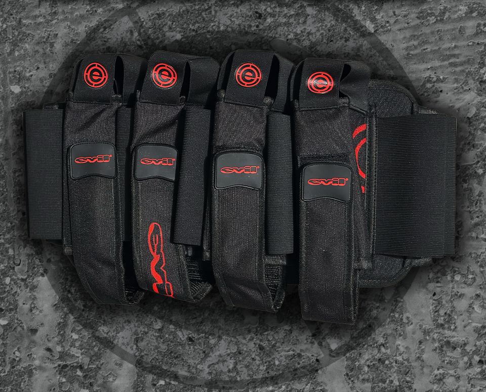 EVIL ULTRA SOFT Harness - Black w/Red [4+7 & 5+8]
