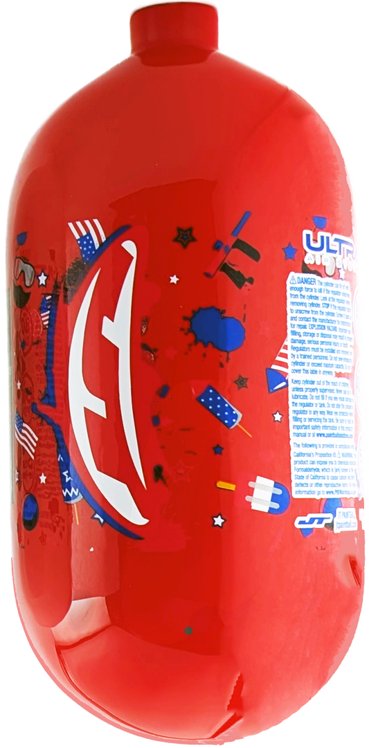 JT Ultra Air System 80/4500 Bottle - Merrica Edition Red