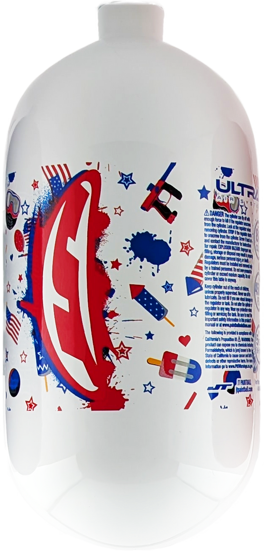 JT Ultra Air System 80/4500 Bottle - Merrica Edition White