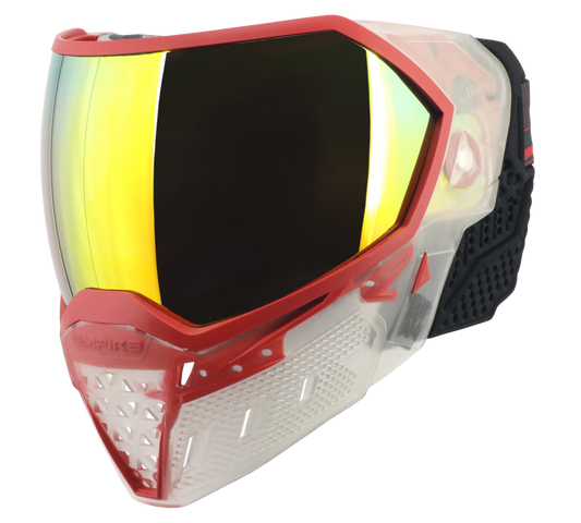 Empire EVS Goggle Special Crystal Edition - Clear With Red - with 1 lens [Fire Mirror]