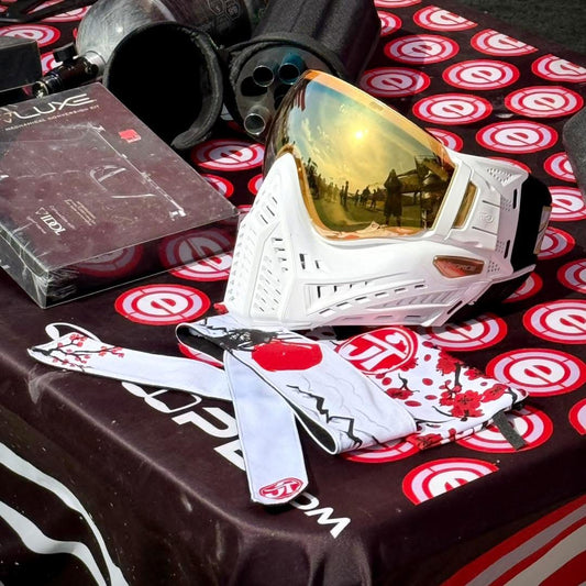VForce Profiler 2.0 - White - with visor and lens [Thermal Gold Mirror]
