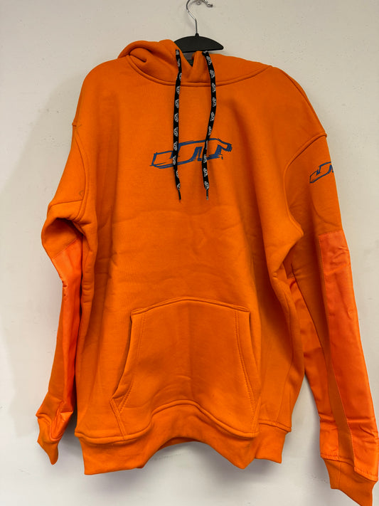 JT Grind Playing Hoodie - Orange Blue Logo