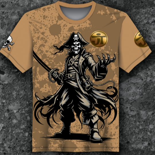 2025 EVIL ULTRA Air Shirt: JT Pirate Skeleton Gold Coin PREORDER