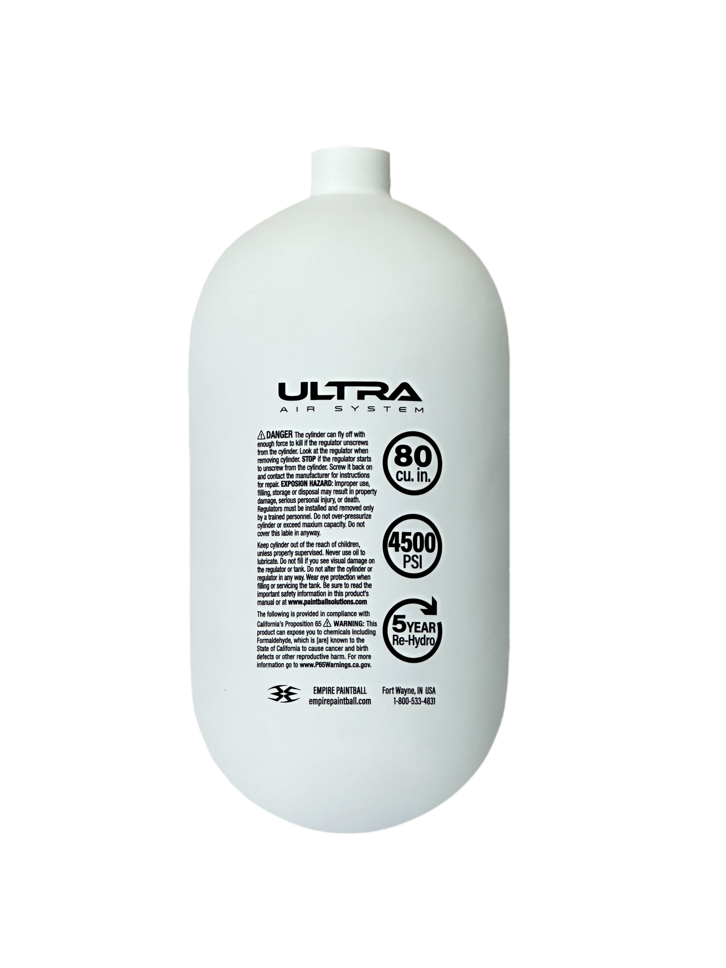 EMPIRE Ultra Air System 80/4500 Bottle - Matte White