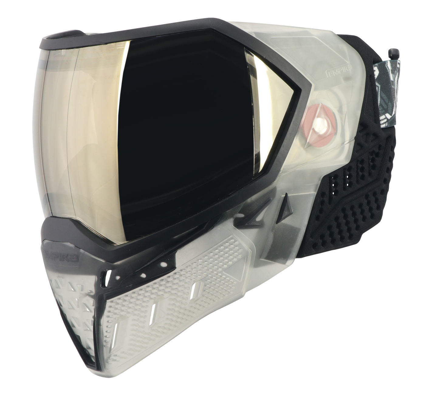 Empire EVS Goggle Special Crystal Edition - Clear With Black - with 1 lens [Gold Mirror]