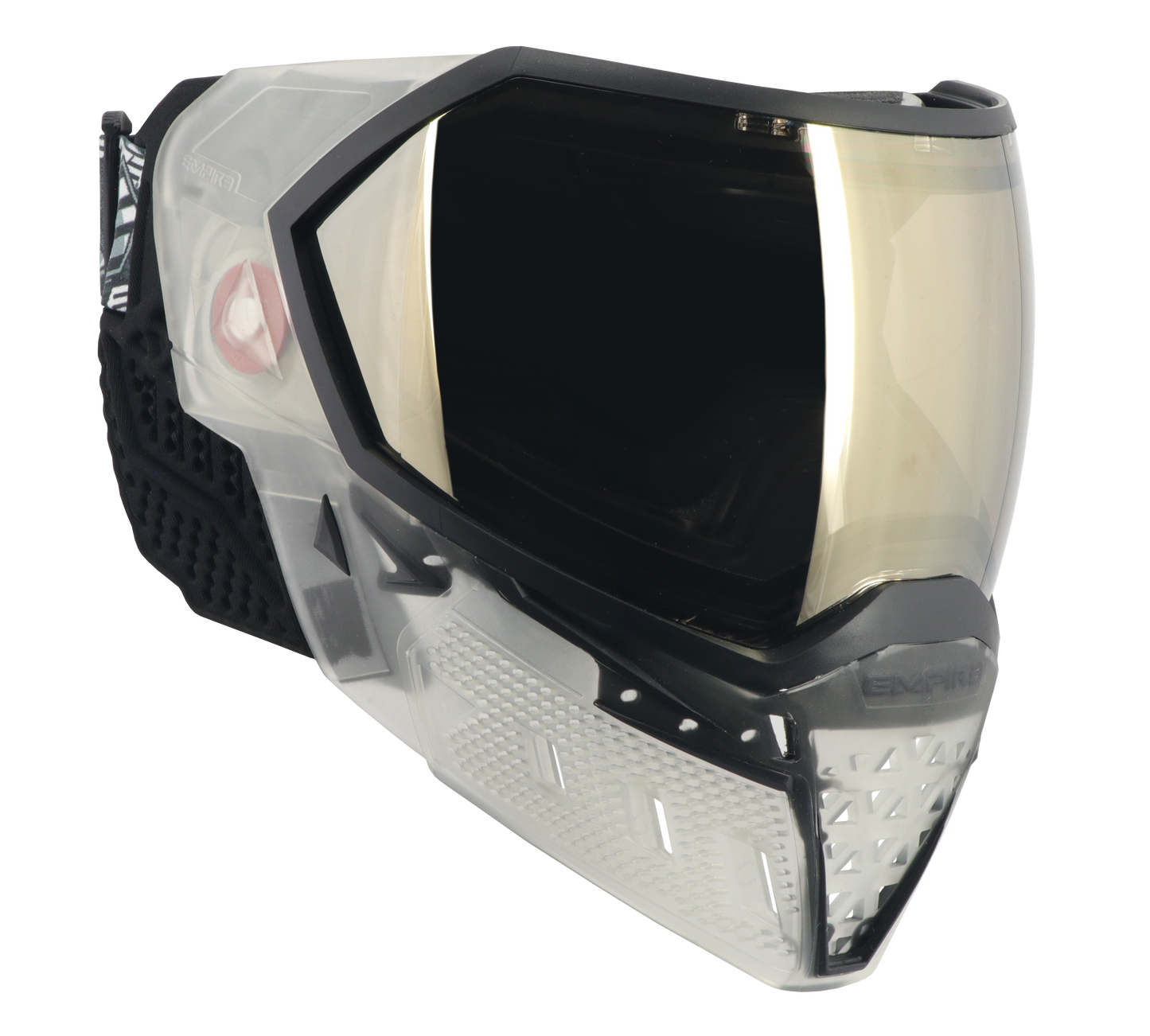 Empire EVS Goggle Special Crystal Edition - Clear With Black - with 1 lens [Gold Mirror]