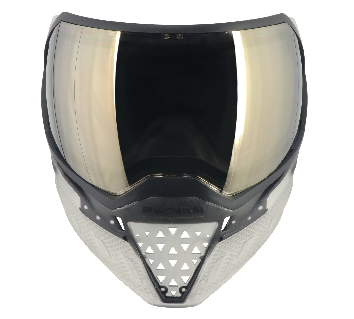 Empire EVS Goggle Special Crystal Edition - Clear With Black - with 1 lens [Gold Mirror]