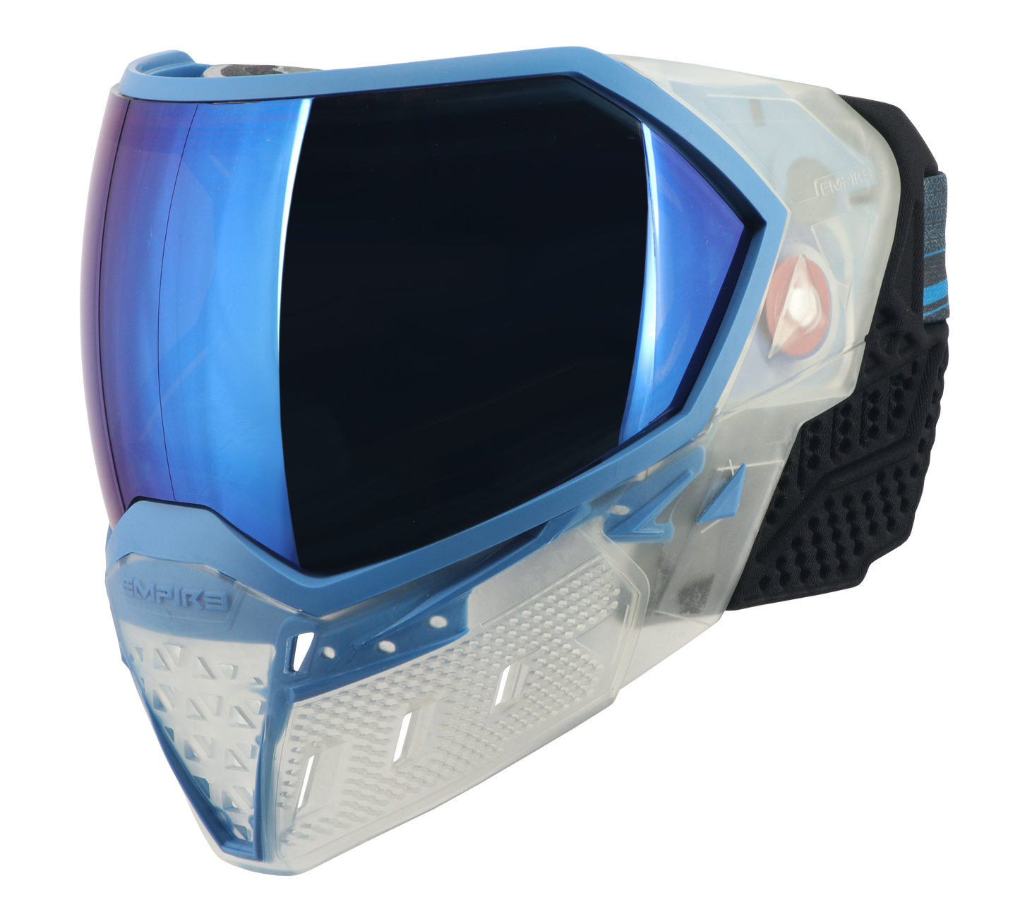 Empire EVS Goggle Special Crystal Edition - Clear With Blue - with 1 lens [Blue Mirror]