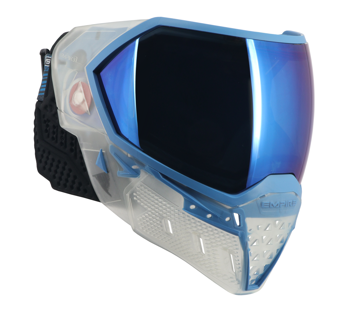 Empire EVS Goggle Special Crystal Edition - Clear With Blue - with 1 lens [Blue Mirror]