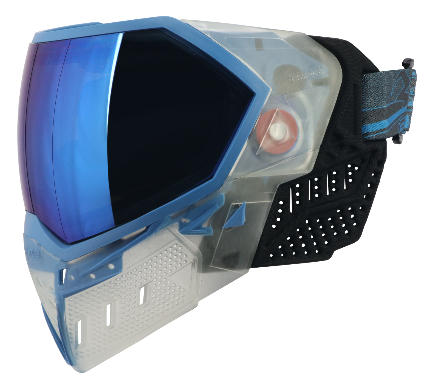 Empire EVS Goggle Special Crystal Edition - Clear With Blue - with 1 lens [Blue Mirror]