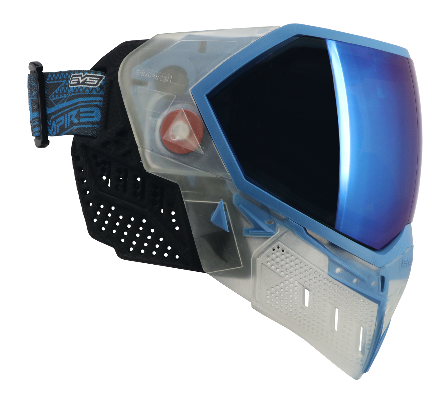 Empire EVS Goggle Special Crystal Edition - Clear With Blue - with 1 lens [Blue Mirror]