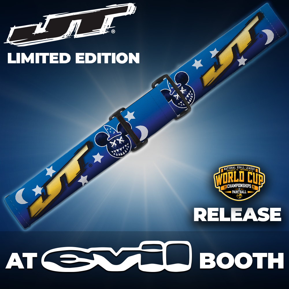 JT Paintball Goggle Strap - EVIL Apprentice Gold (LIMITED EDITION)