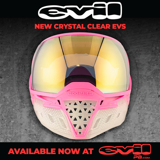 Empire EVS Goggle Special Crystal Edition - Clear with Pink - with 1 lens [Gold Mirror]