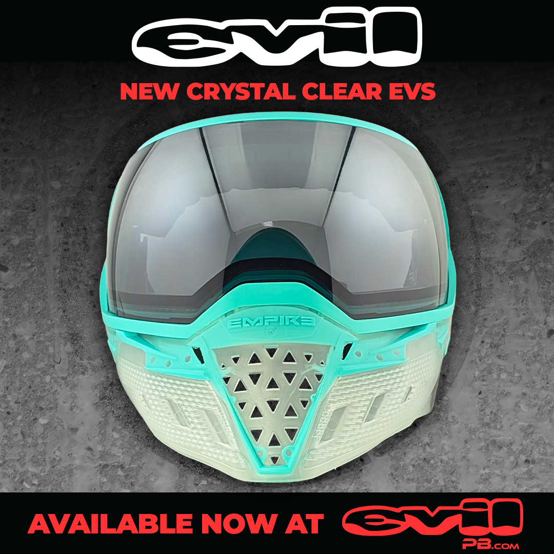 Empire EVS Goggle Special Crystal Edition - Clear with Teal - with 1 lens [Silver Fade]