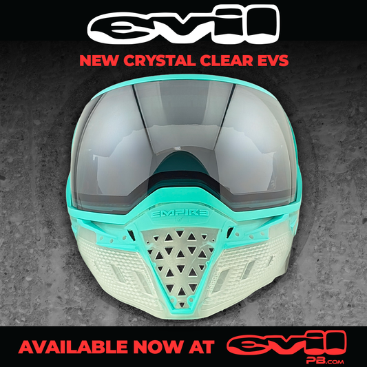Empire EVS Goggle Special Crystal Edition - Clear with Teal - with 1 lens [Silver Fade]