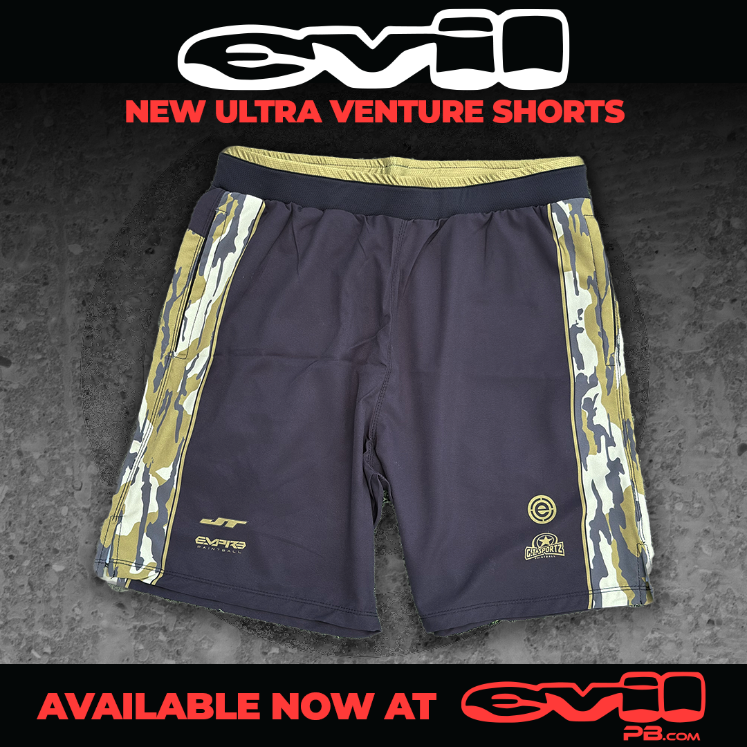 ULTRA Venture Shorts: EVIL Olive Camo