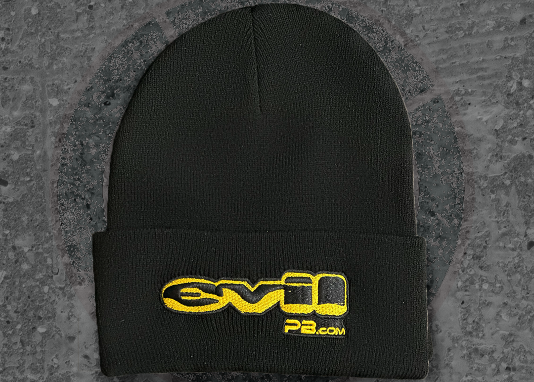 EVILpb.com Beanie - Black/Yellow