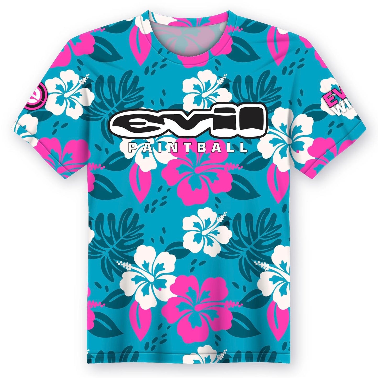 EVIL Paintball Tech T - Hibiscus - Blue