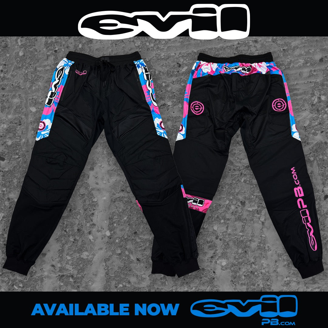 EVIL ULTRA Pro Jogger Pants - Hibiscus - Blue