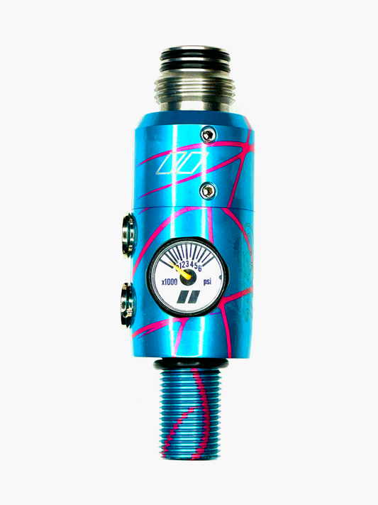 Powerhouse Regulator Long Body Blue w/ Pink Splash