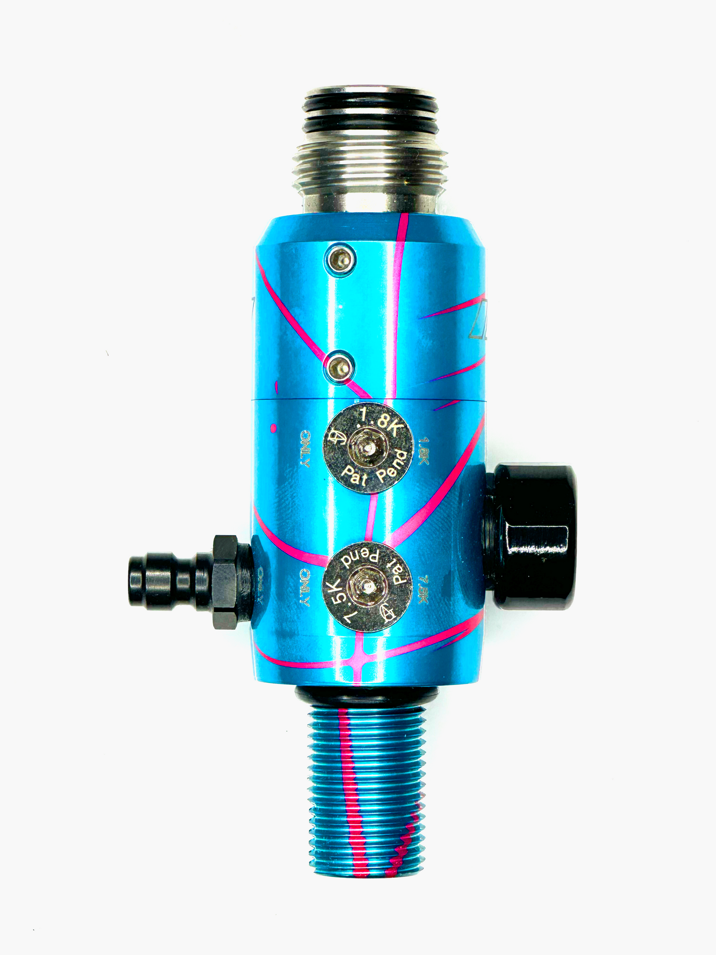 Powerhouse Regulator Long Body Blue w/ Pink Splash