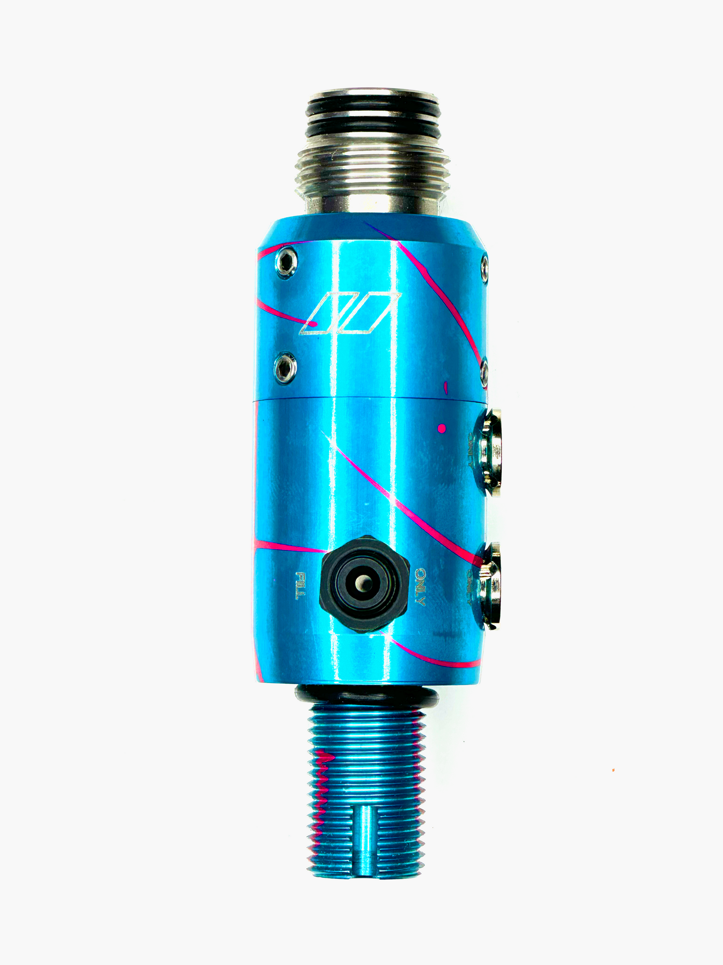 Powerhouse Regulator Long Body Blue w/ Pink Splash