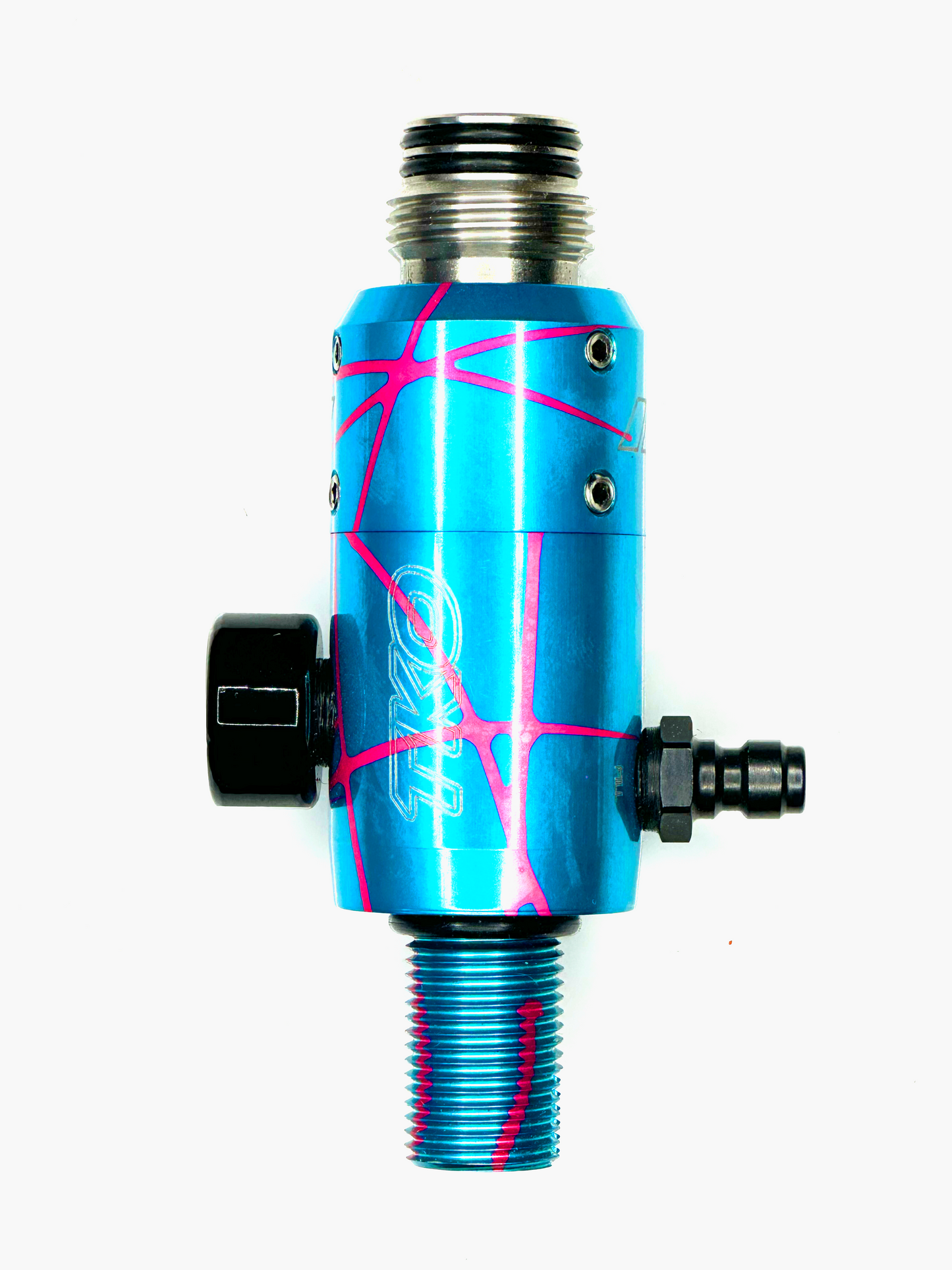 Powerhouse Regulator Long Body Blue w/ Pink Splash