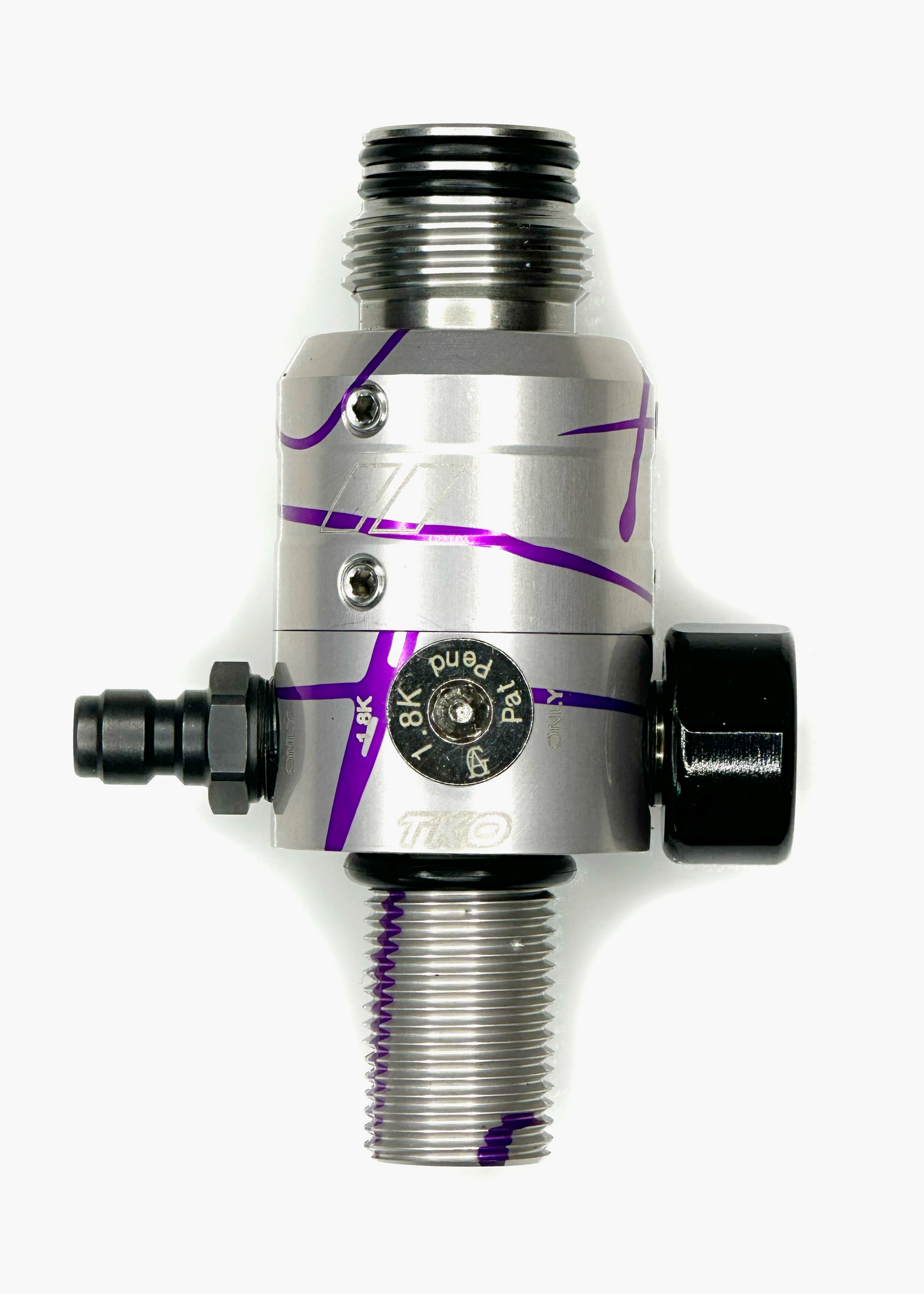 Powerhouse Regulator Standard Body Silver w/ Purple Splash