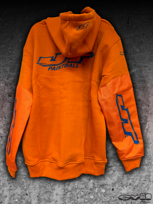 JT Grind Playing Hoodie - Orange Blue Logo