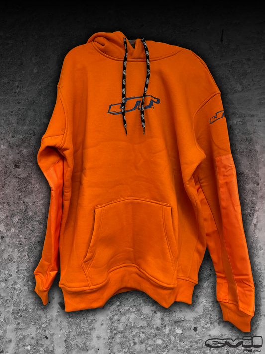 JT Grind Playing Hoodie - Orange Blue Logo