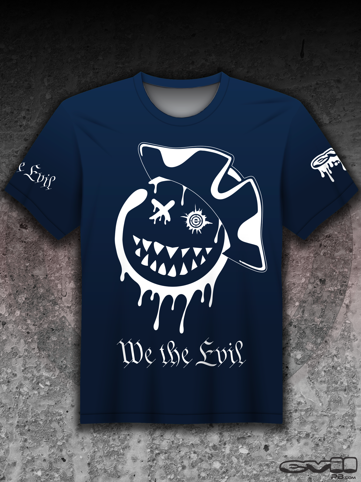 ULTRA Air Shirt: EVIL Grin We The EVIL Blue