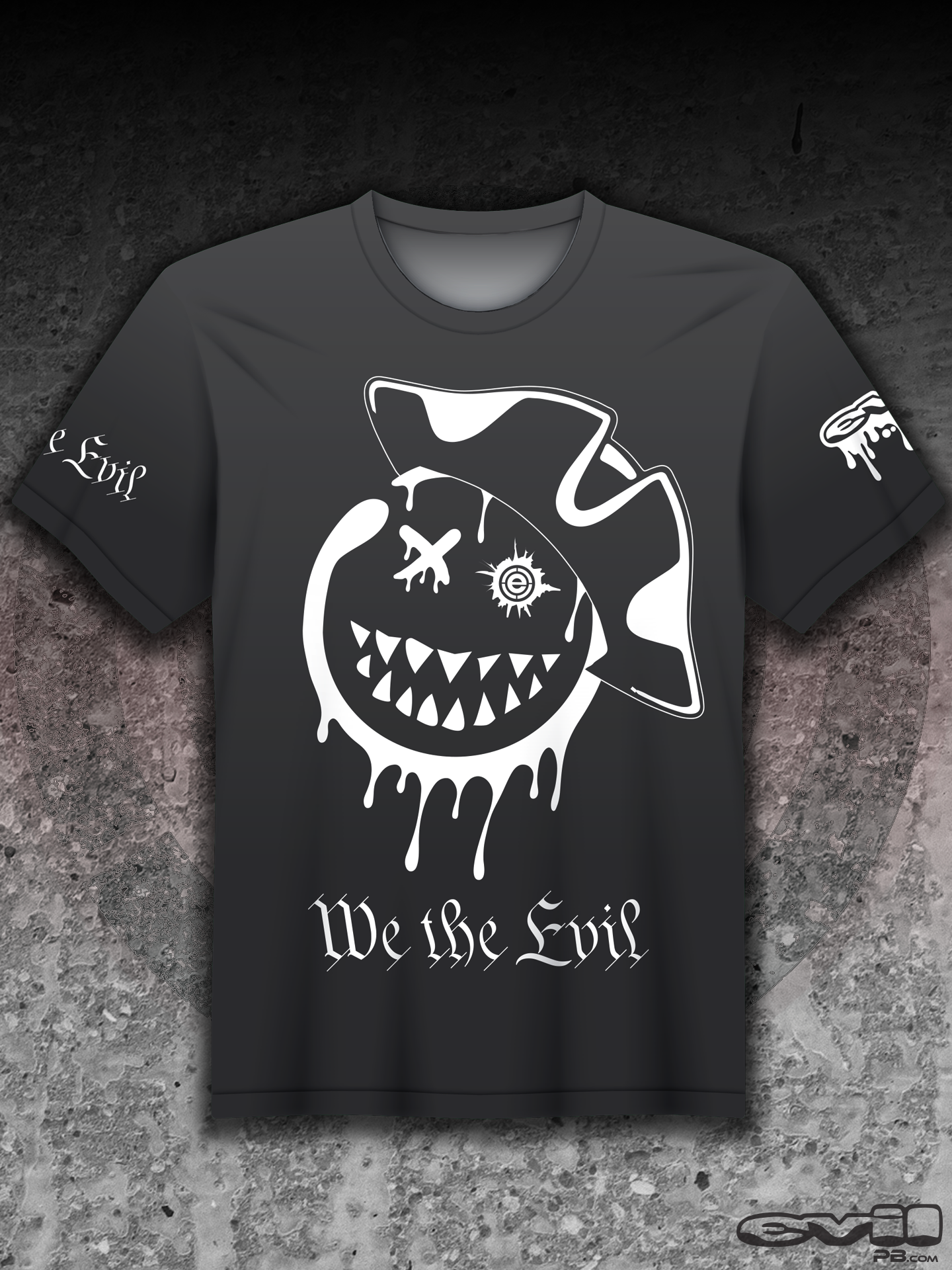 ULTRA Air Shirt: EVIL Grin We The EVIL Gray