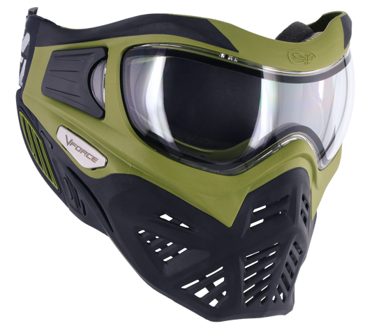 VForce Grill 2.0 Crocodile - Olive/Black - with visor and lens [Thermal Clear]