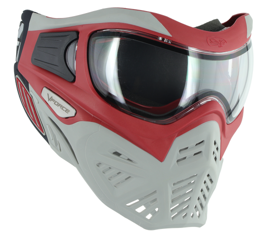 VForce Grill 2.0 Dragon - Red/Gray - with visor and lens [Thermal Clear]