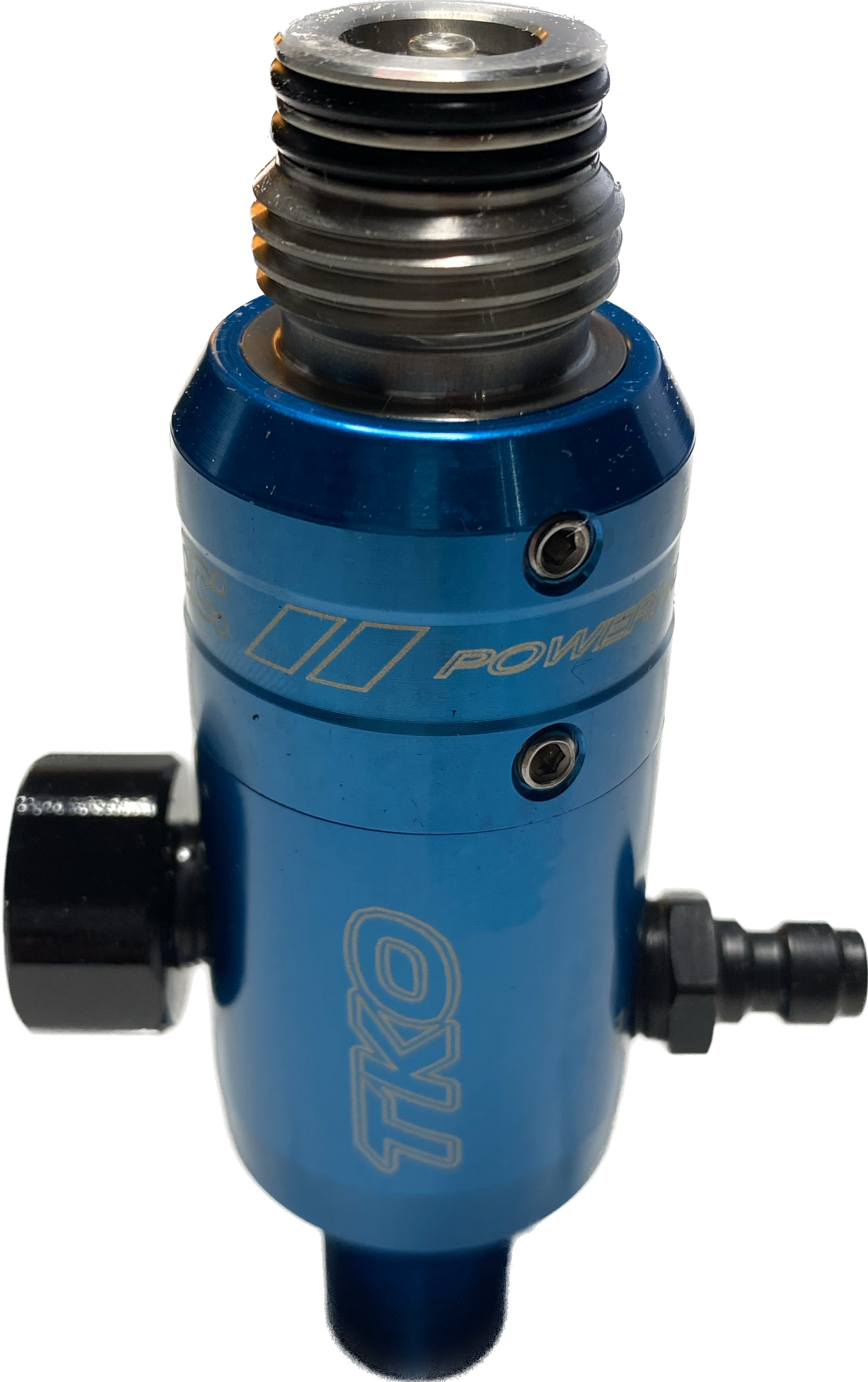 Powerhouse TKO Regulator - Long Body Polished Blue