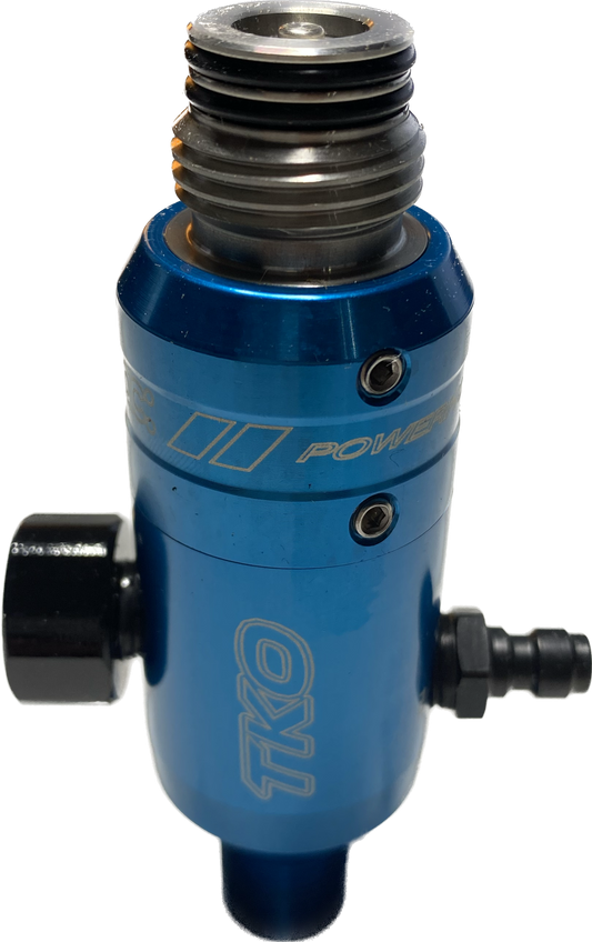 Powerhouse TKO Regulator - Long Body Polished Blue